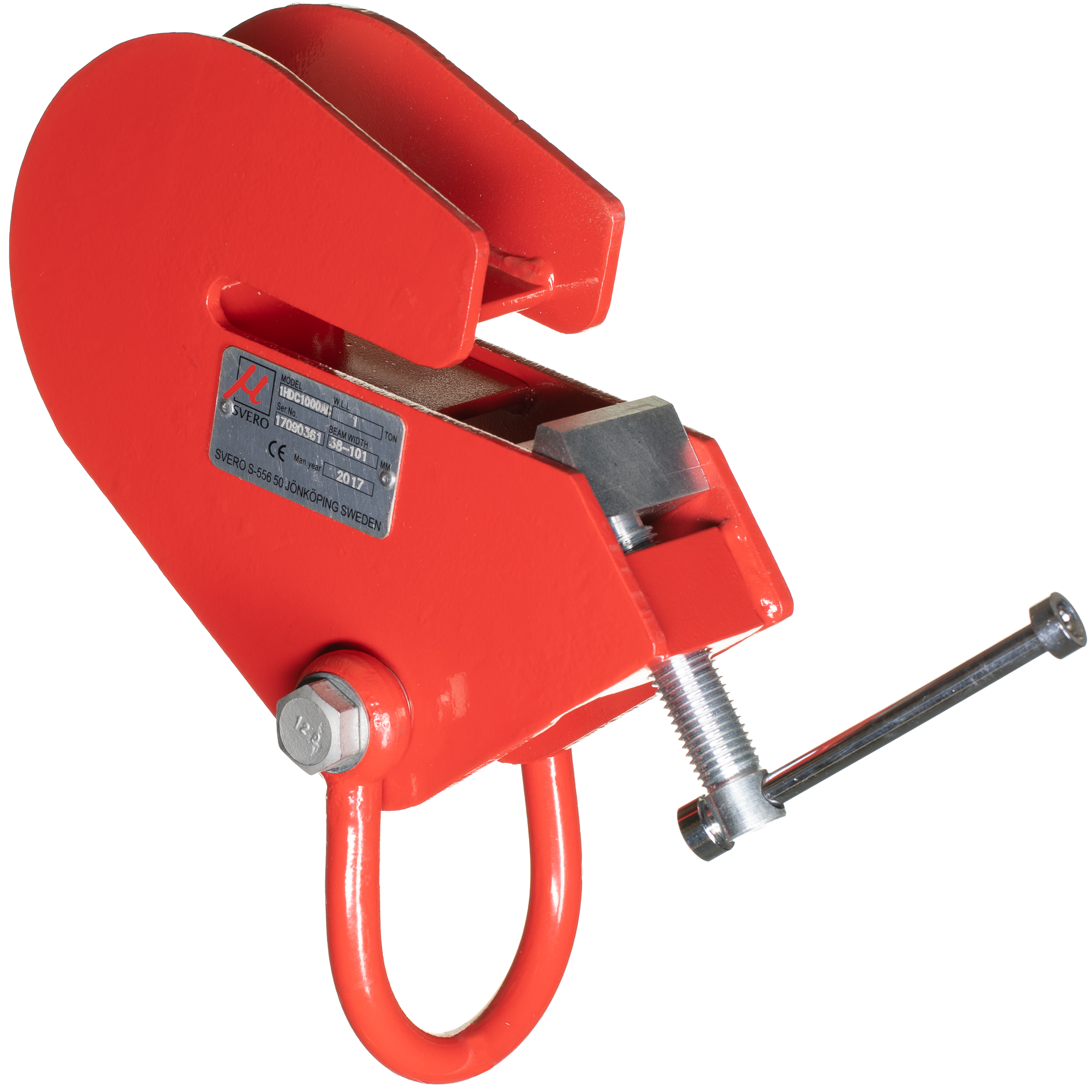 Beam clamp 3000 kg, angle section