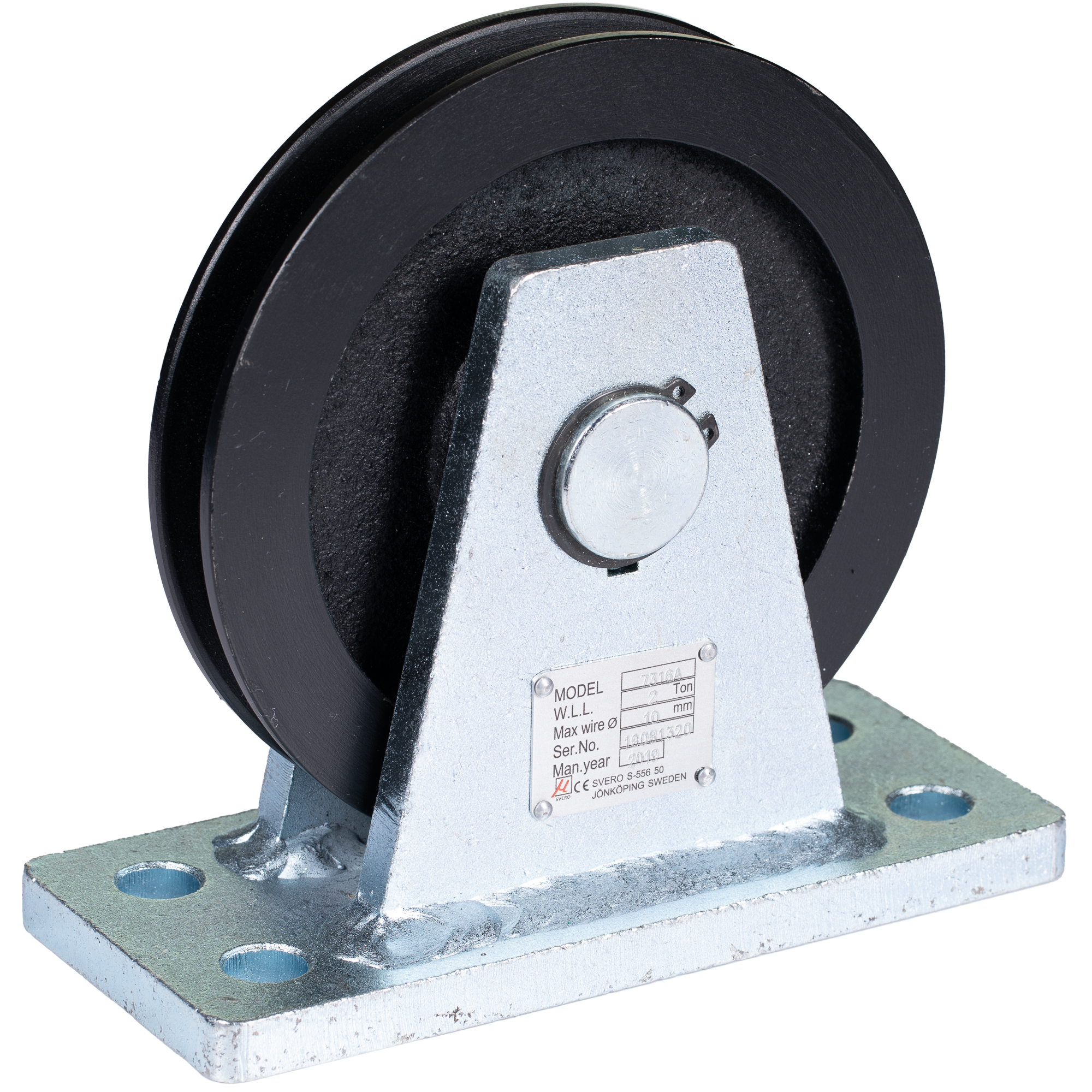 Sheave Bracket 2000 kg, Ø 150 mm