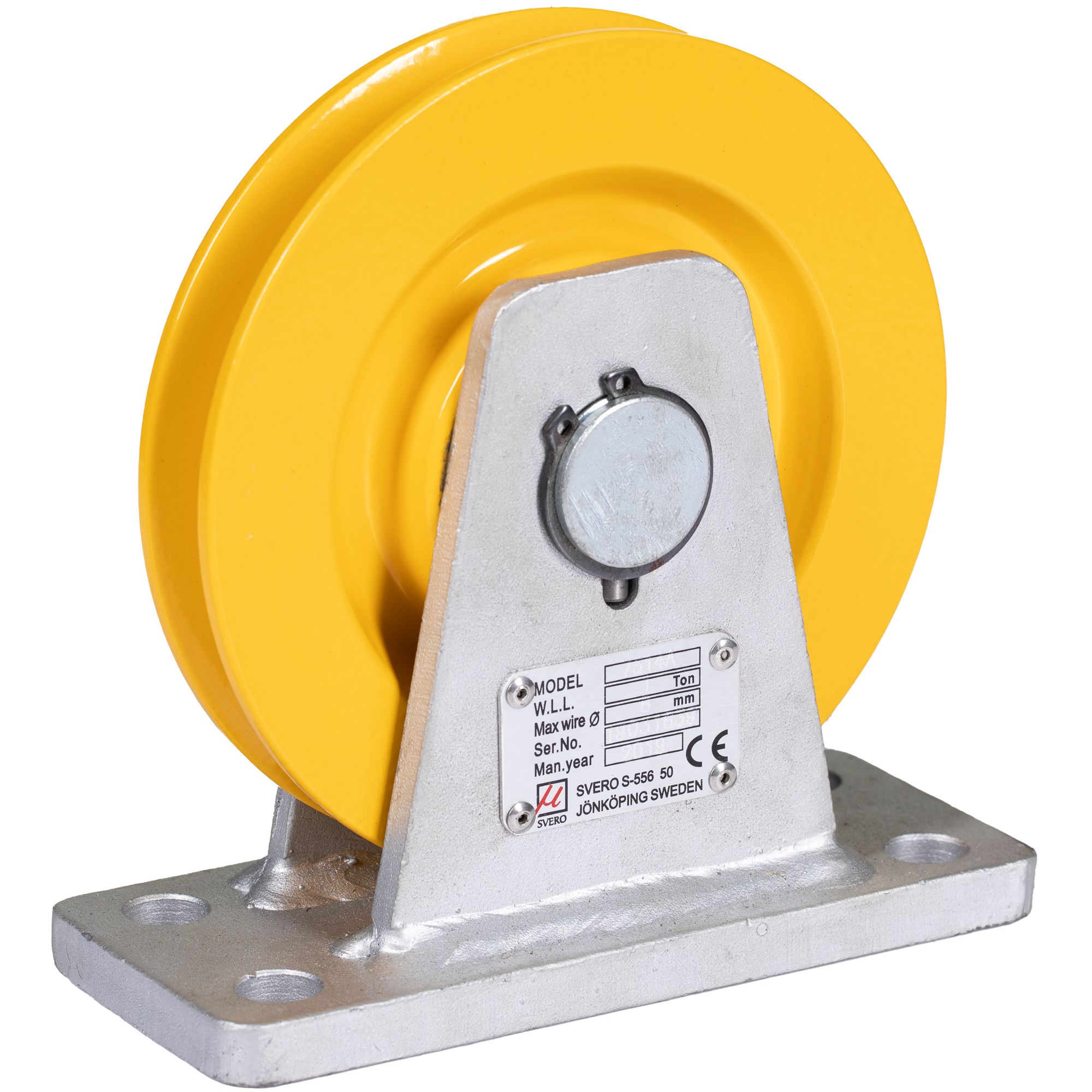 Sheave Bracket 1000 kg, with ball-bearing,  Ø 125 mm