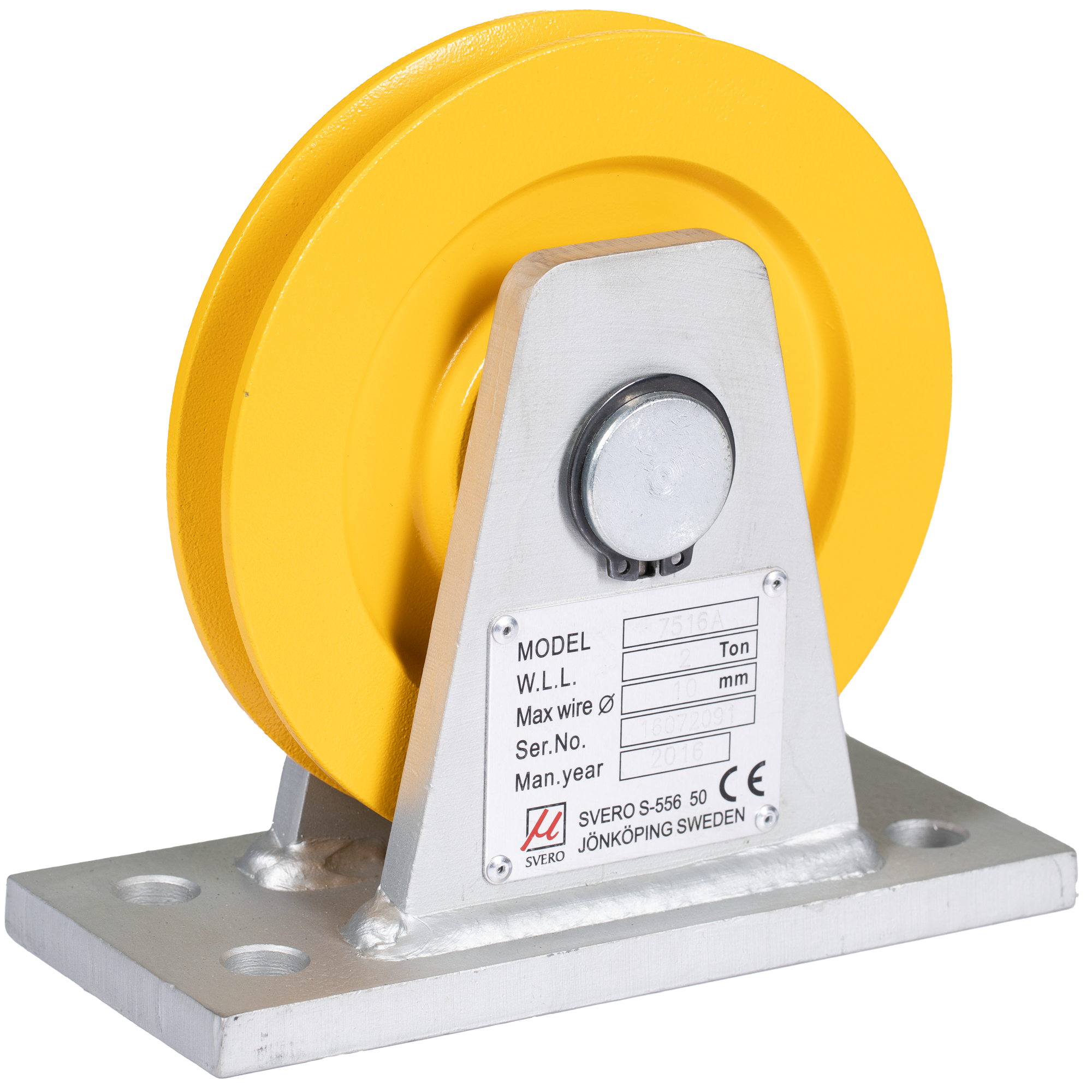 Sheave Bracket 2000 kg, with ball-bearing,  Ø 150 mm
