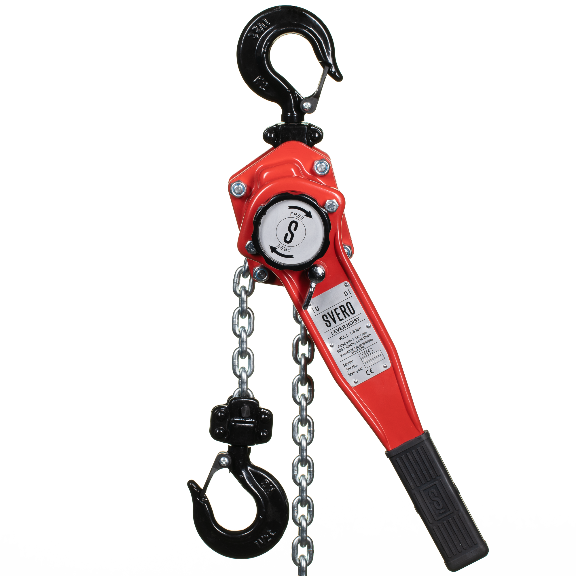 Lever Hoist 1500 kg, lift 1,5 m